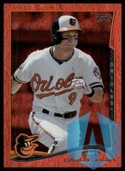 2014 Topps Update Red Hot Foil David Lough #US-109 Baltimore Orioles
